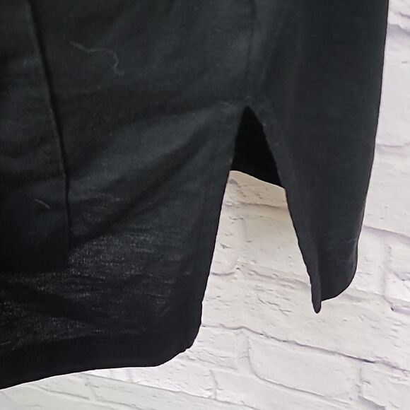 Women's Black Longline Soft Knit Cardigan Long Sleeve XL Casual Open Front - Picture 5 of 5